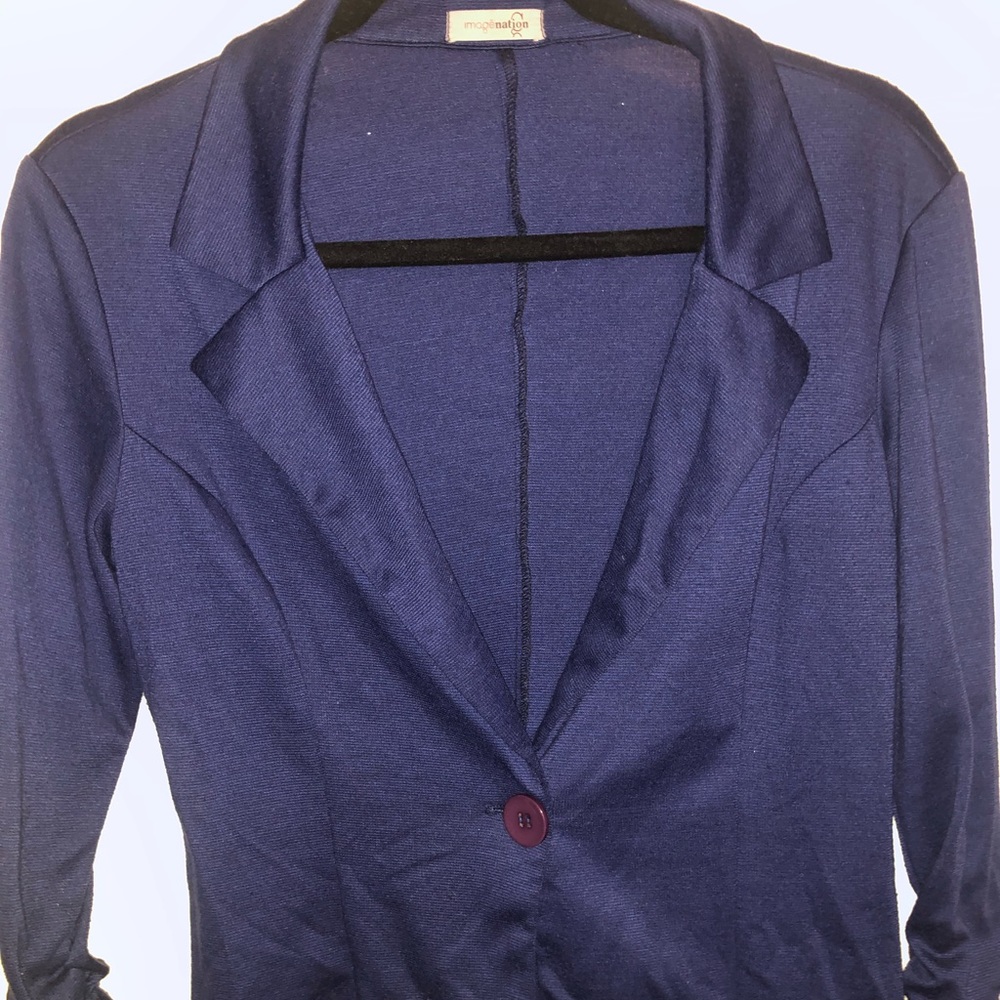 Navy blue casual blazer